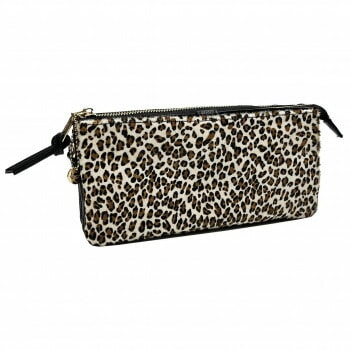 DAICO Pisoraro（ピソラロ） ハラコ ウォレットバッグ LEOPARD-WH PR239