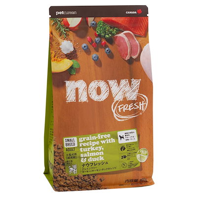 他サイト： ドッグフード　ＮＯＷ　ＦＲＥＳＨ　Ｇｒａｉｎ　Ｆｒｅｅ　スモールブリード　アダルト　８００ｇ　ＣＲＣ45―02―20―20―00の商品画像