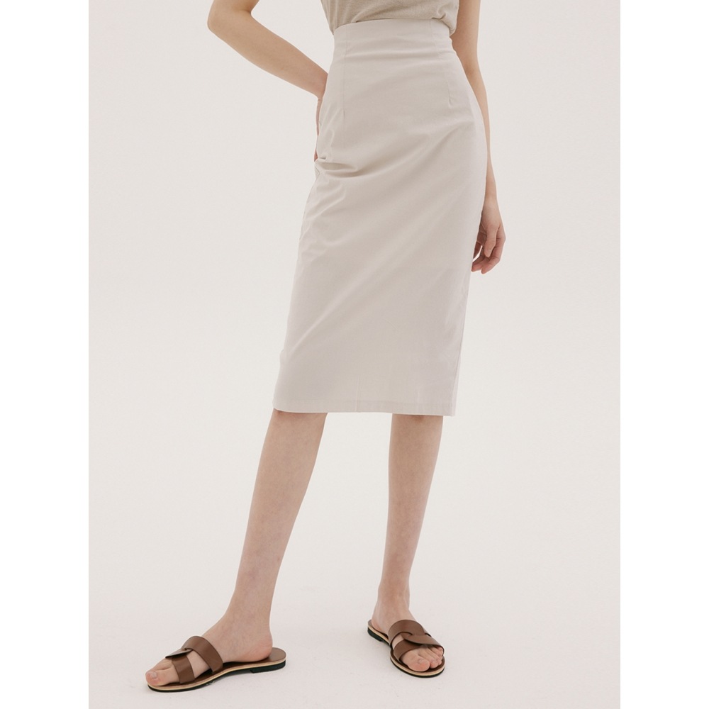 REORG FSK リネンバックスリットスカート アイボリー