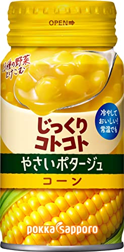 ポッカサッポロ じっくりコトコトやさいポタージュコーン 170g × 30本