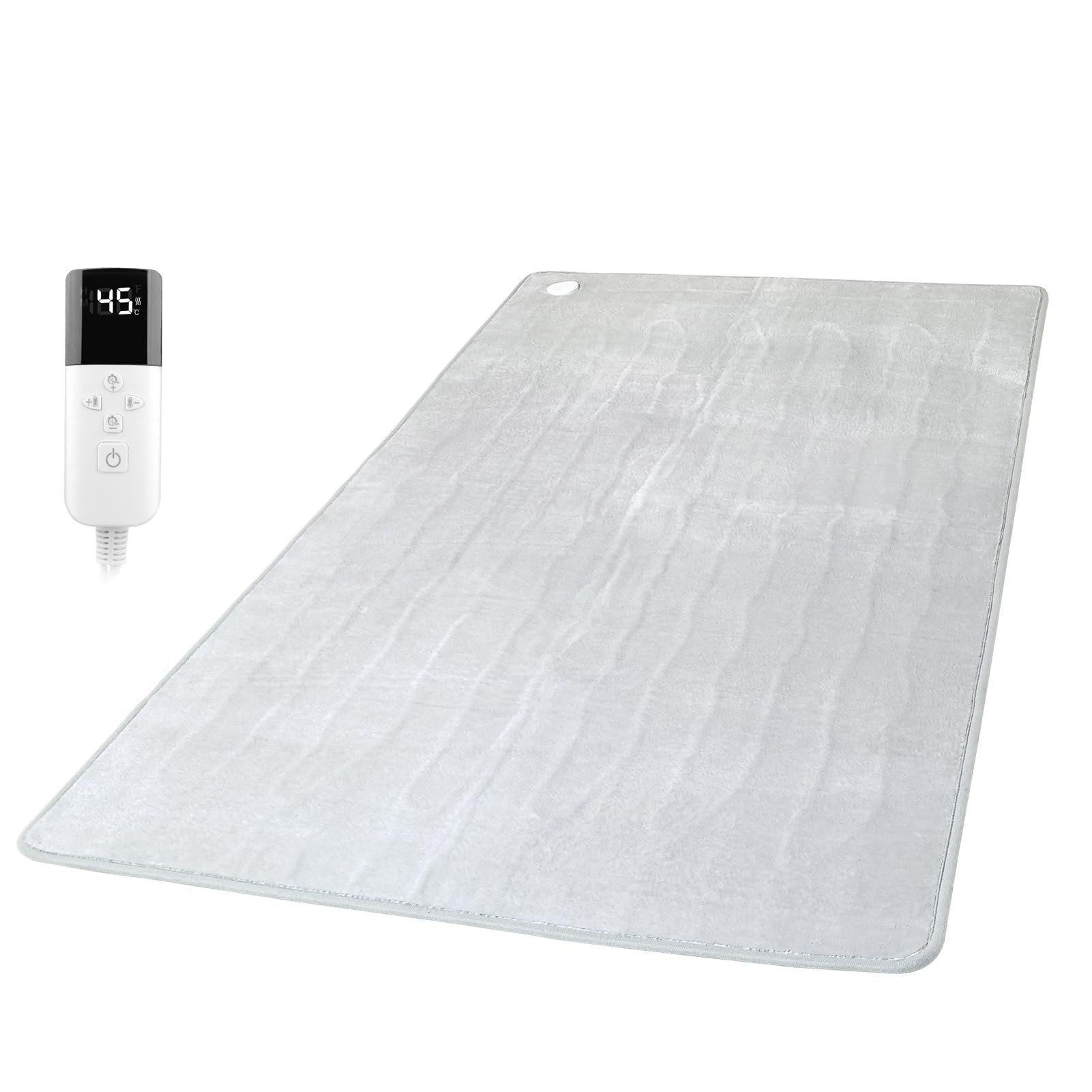 Aliliy 電気毛布 敷き ホットカーペット 160x80cm【ズレ防止 自動恒温運転で賢く節電 無段階温度調節 1-12H切タイマー】90W 速暖 省エネ 洗える ダニ退治 電気マット 厚手フラン