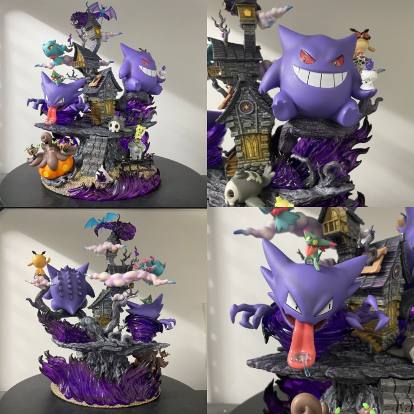 ペットの精霊gk耿鬼系全家桶謎擬q夢妖幽霊シーンアニメのフィギュア