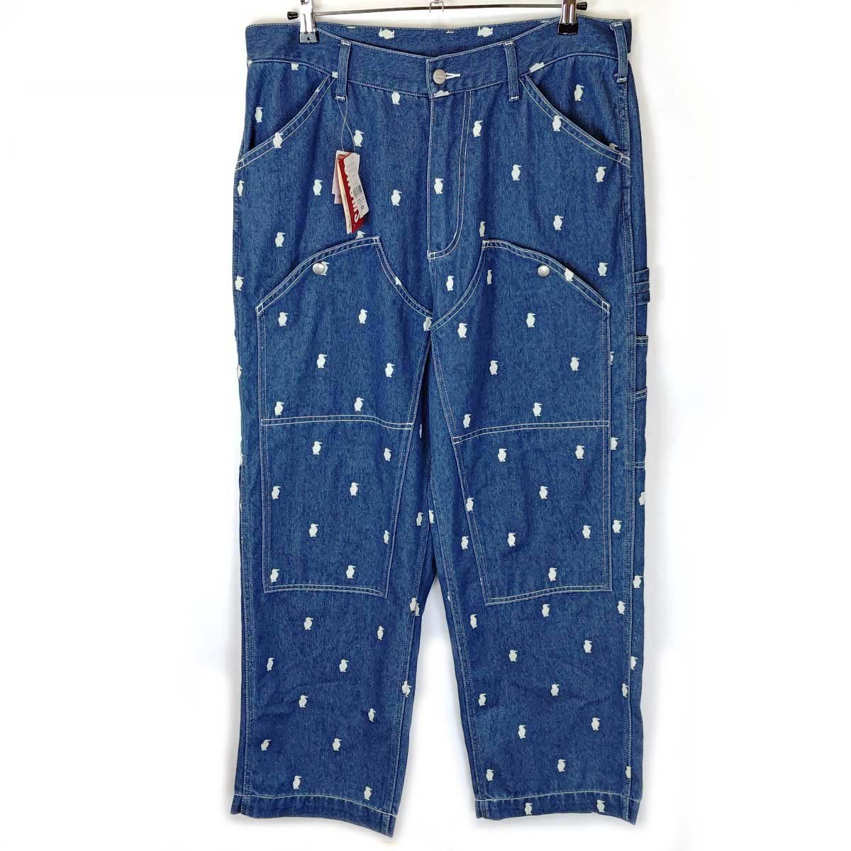 【中古・未使用品】チャムス ダブルニーパンツ デニムパンツ XL ブービ CH03-1374 CHUMS Double Knee Pants ワークパンツ