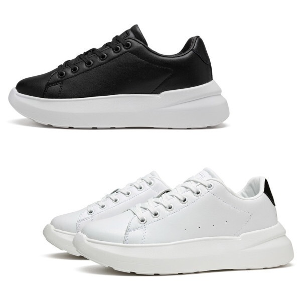 AKIII CLASSIC 男女共用 ホワイトシューズ カジュアル レースアップ 軽量シューズ