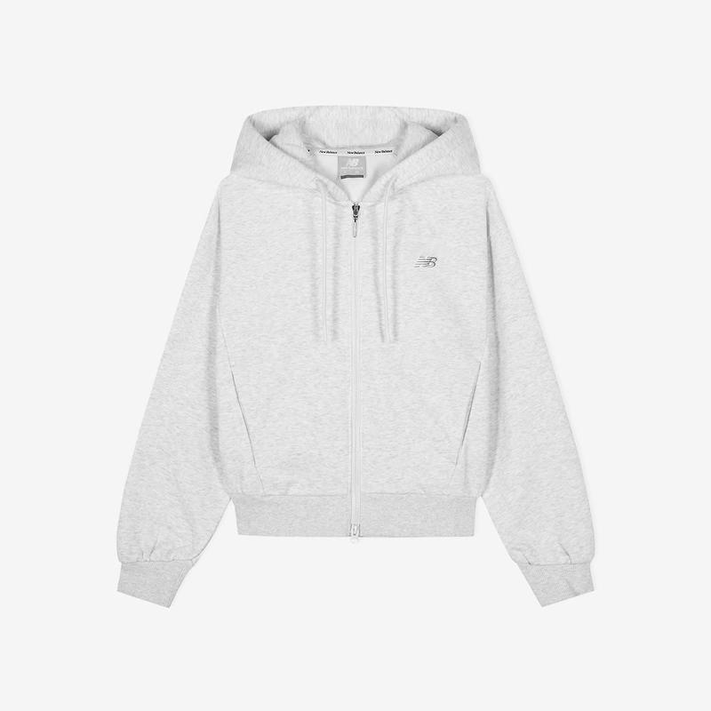 女性用エッセンシャル起毛フード付きジップアップ（SEMI OVER FIT）NBMDF4W022