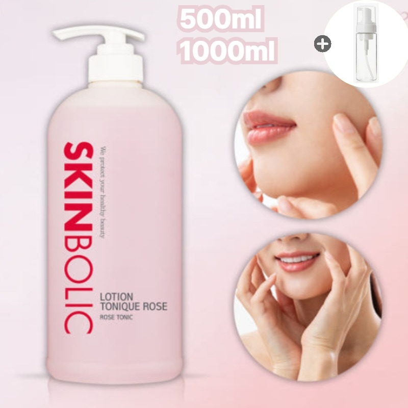 [泡容器贈呈！]プレミアムローズスキン500ml,1000ml / ローショントニックローズの副腸壁強化鎮静ケア自宅エステ)