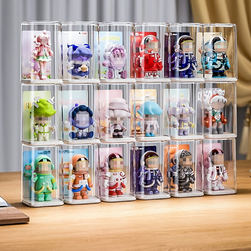 収納 展示ボックス 防塵ケース コレクションケース フィギュア ケース 透明 360視認性 8 12 16点セット 4