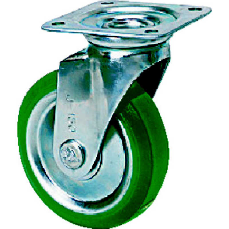 シシクアドクライス　スタンダードプレスキャスター ウレタン車輪 自在 150径　UWJ150