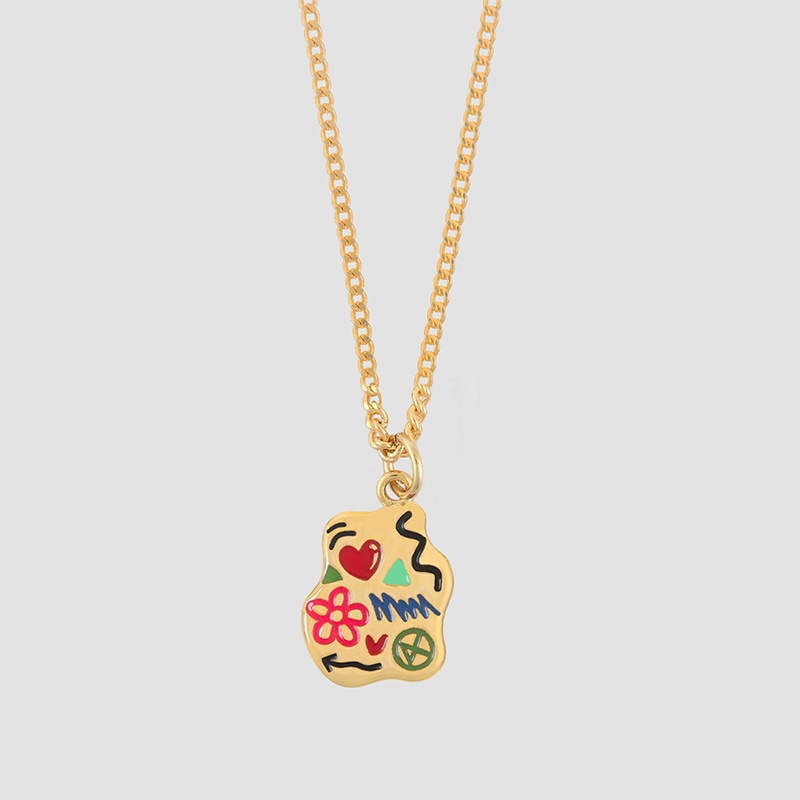 MINI DOODLE NEC SILVER925(18K GOLD PLATED)