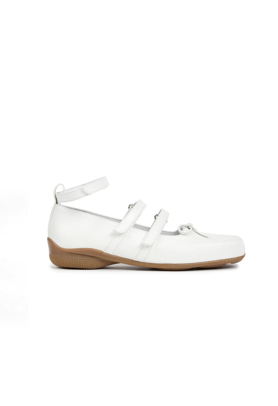 【OPEN Yy】 STRAP BALLET FLAT : WHITE