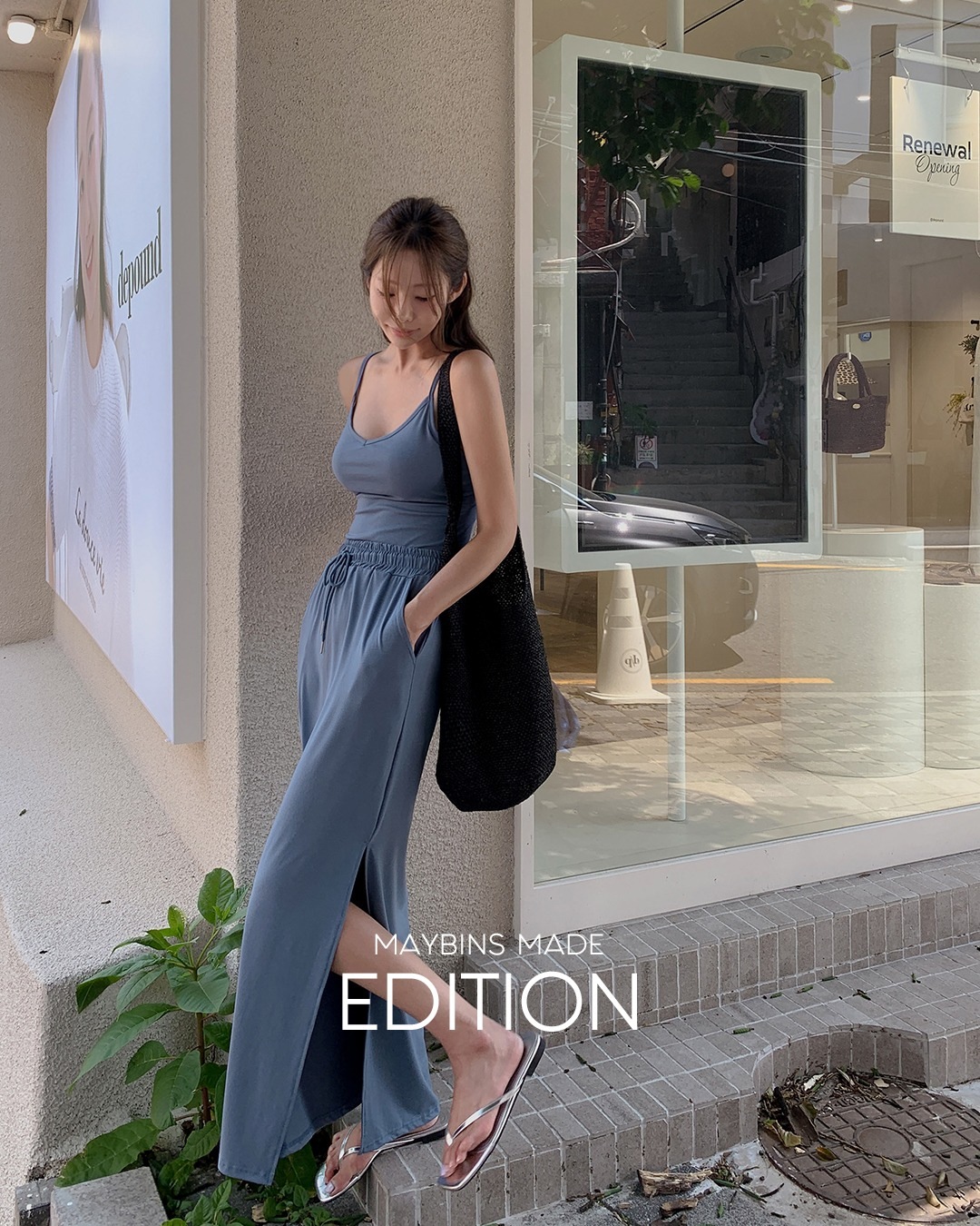 [MADE] コージーバンディングロングスカート韓国ファッション レディース