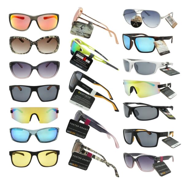 サングラス Foster Grant Sunglasses Bulk Lot 36 Pack Lot Assorted Styles With Tags Premium