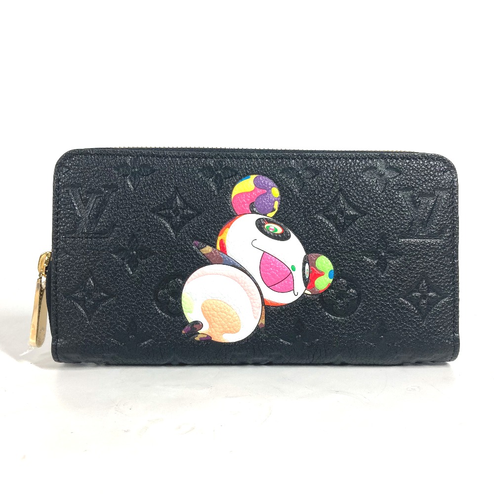 長財布 M14160 ジッピー・ウォレット LV × TM モノグラムアンプラント 村上隆 パンダ モノグラムアンプラントレザー ノワール ブラック