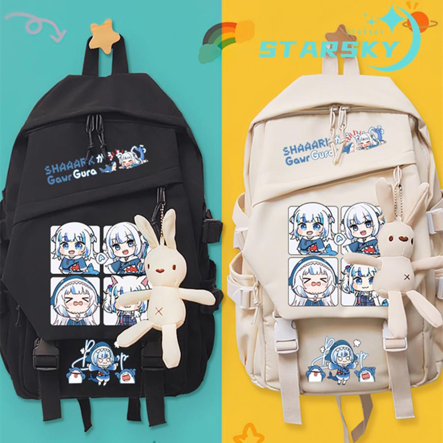 サメちゃん がうるぐら　リュック　ホロライブ　リュックサック　キッズ ショルダーバッグ　学生　外出 軽量 通学 通勤　防水 遠足 耐久性 大容量 プレゼント