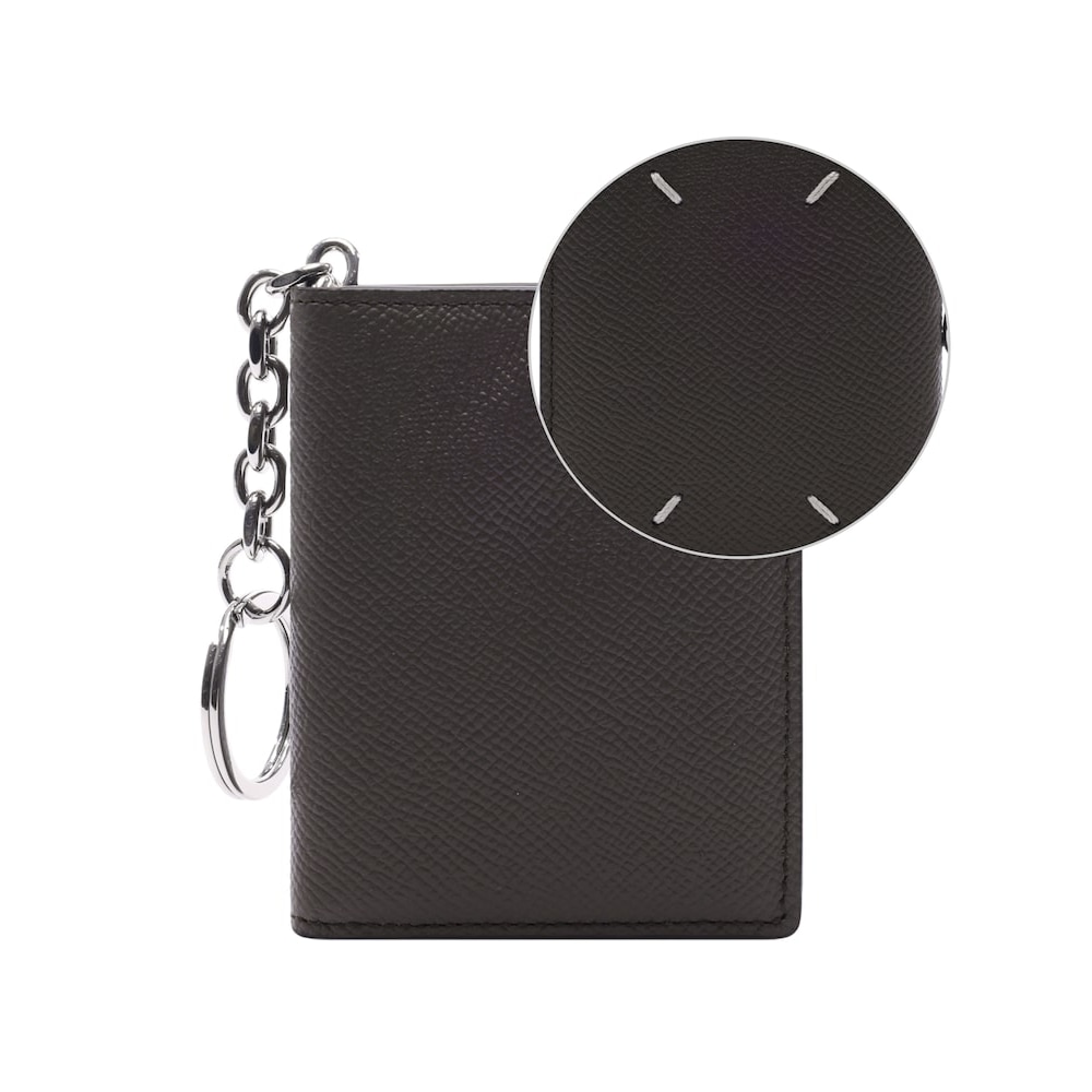 メゾンマルジェラ [メゾンマルジェラ] 24FW メンズステッチキーリングカードウォレット (SA2UI0003 P4745 T2152 24F) PVOSA2UI0003P4745T21522