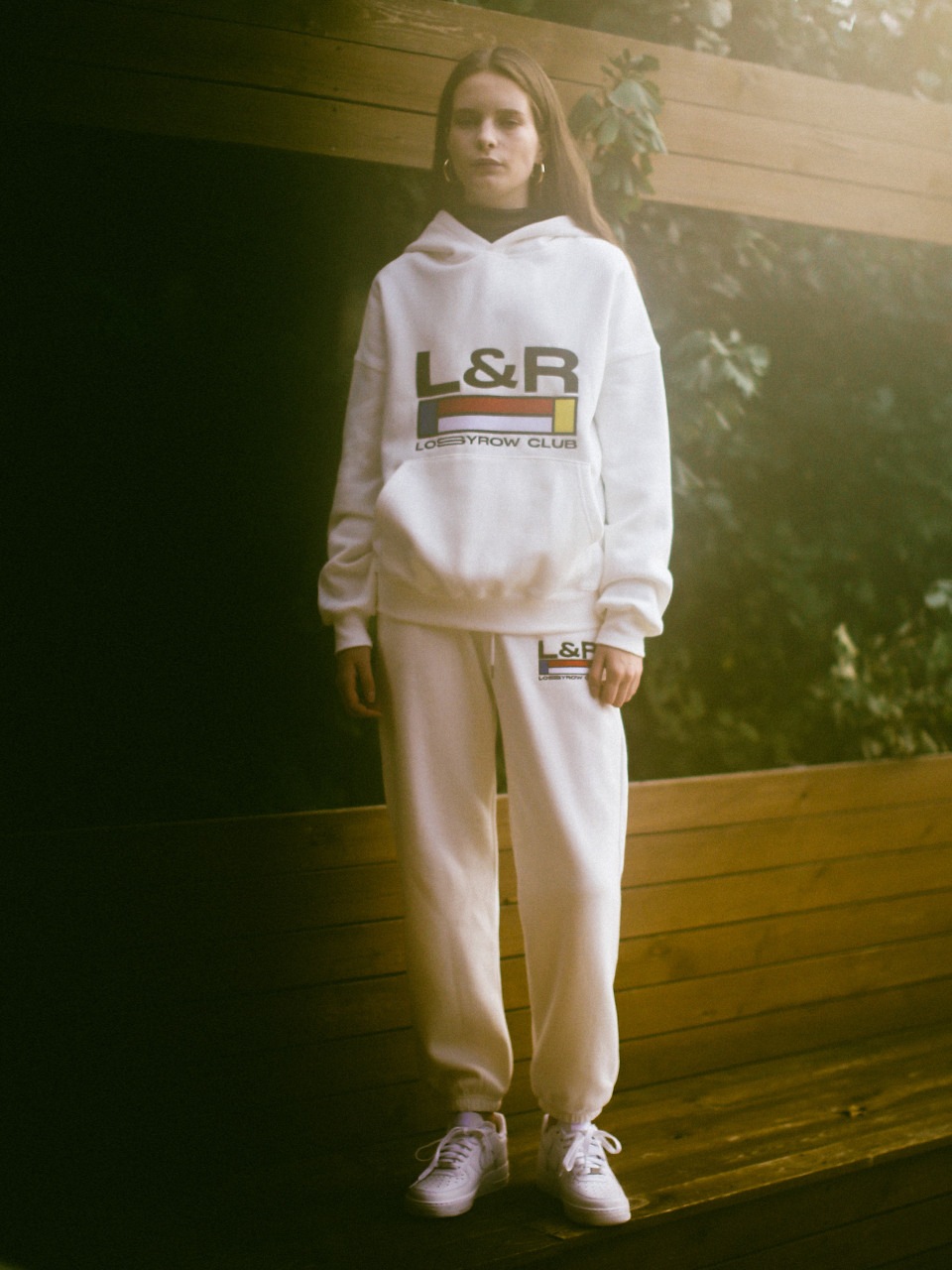LOSSYROW ロッシー シグネチャー スウェットパンツ ホワイト