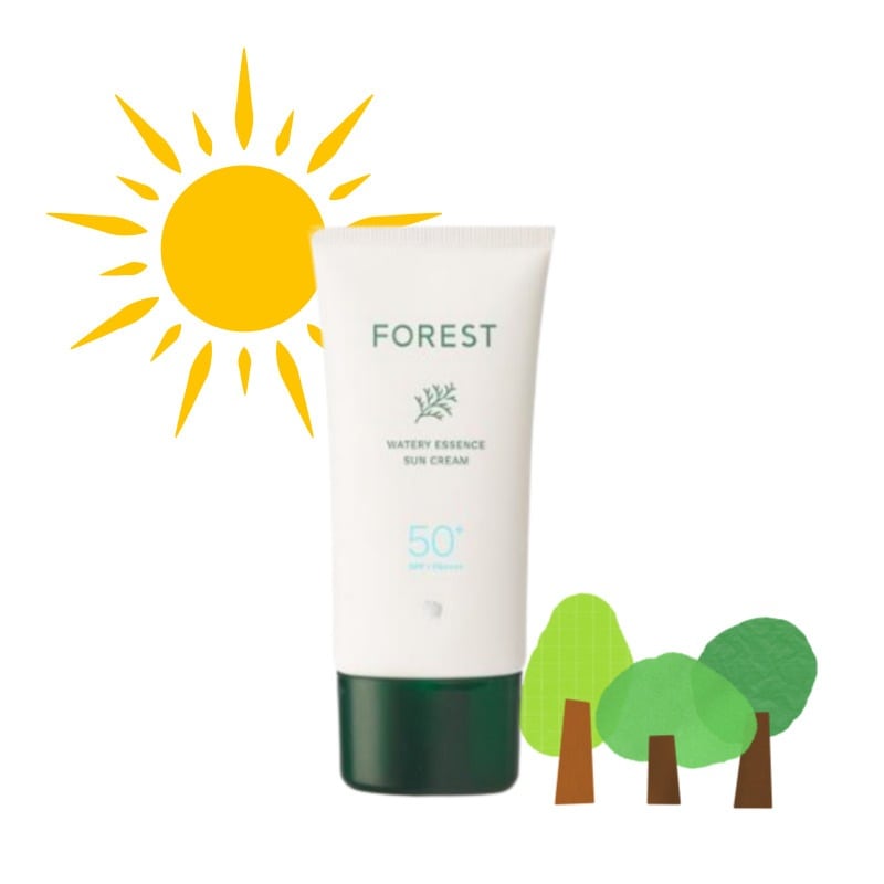 [SEVENTEENスングァンPICK]フォレスト ウォータリー エッセンス サンクリーム 80ml 1個 2個[日焼け止め サンクリーム 有機紫外線遮断剤