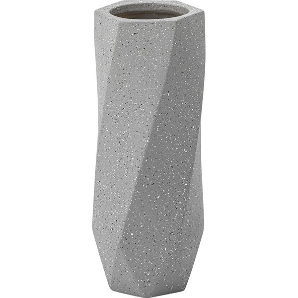 モダン 傘立て/アンブレラスタンド [グレー] 幅16x奥行16x高さ40cm 陶器製