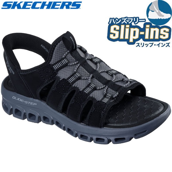 Skechers スケッチャーズ GLIDE STEP SANDAL - ONGOER スリップインズ ハンズフリー カジュアル サンダル 233381-BKCC メンズ