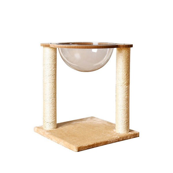キャットタワー キャットツリー 透明ボウル付き 爪とぎ 爪研ぎ ストレス解消 ハンモック 猫 ねこ 用品 ペットグッズ おしゃれ インテリアキャットタワー