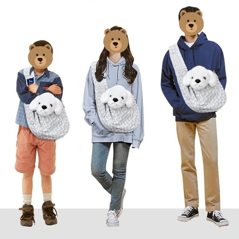 四用新金外出散歩する旅行する用折りたたみ可能ポータブル大空間通気ペット用ショルダーバッグ6kg以内猫犬小型犬テディ貴賓犬子犬ガスかわいい調整可能カンバス快適通気ペットバッグGZBB