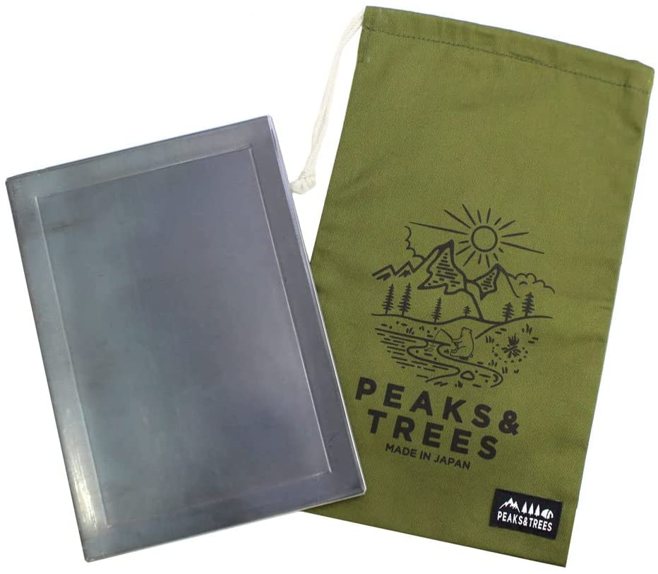 【本日限定価格】 PEAKS&TREES 6mm 鉄板 コットンケース付き 日本製 アウトドア キャ