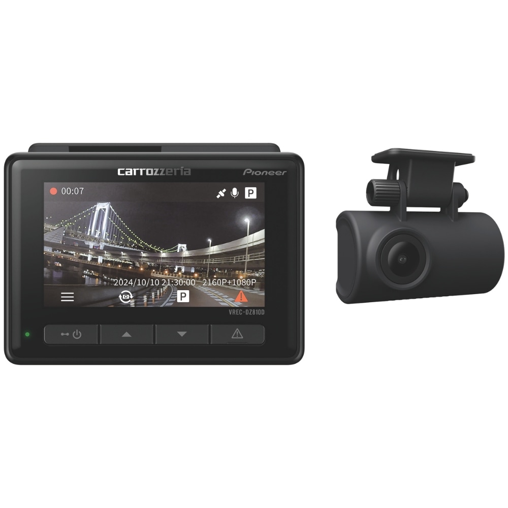 パイオニア 前後2カメラ ドライブレコーダーユニット VRECDZ810D 21,312円