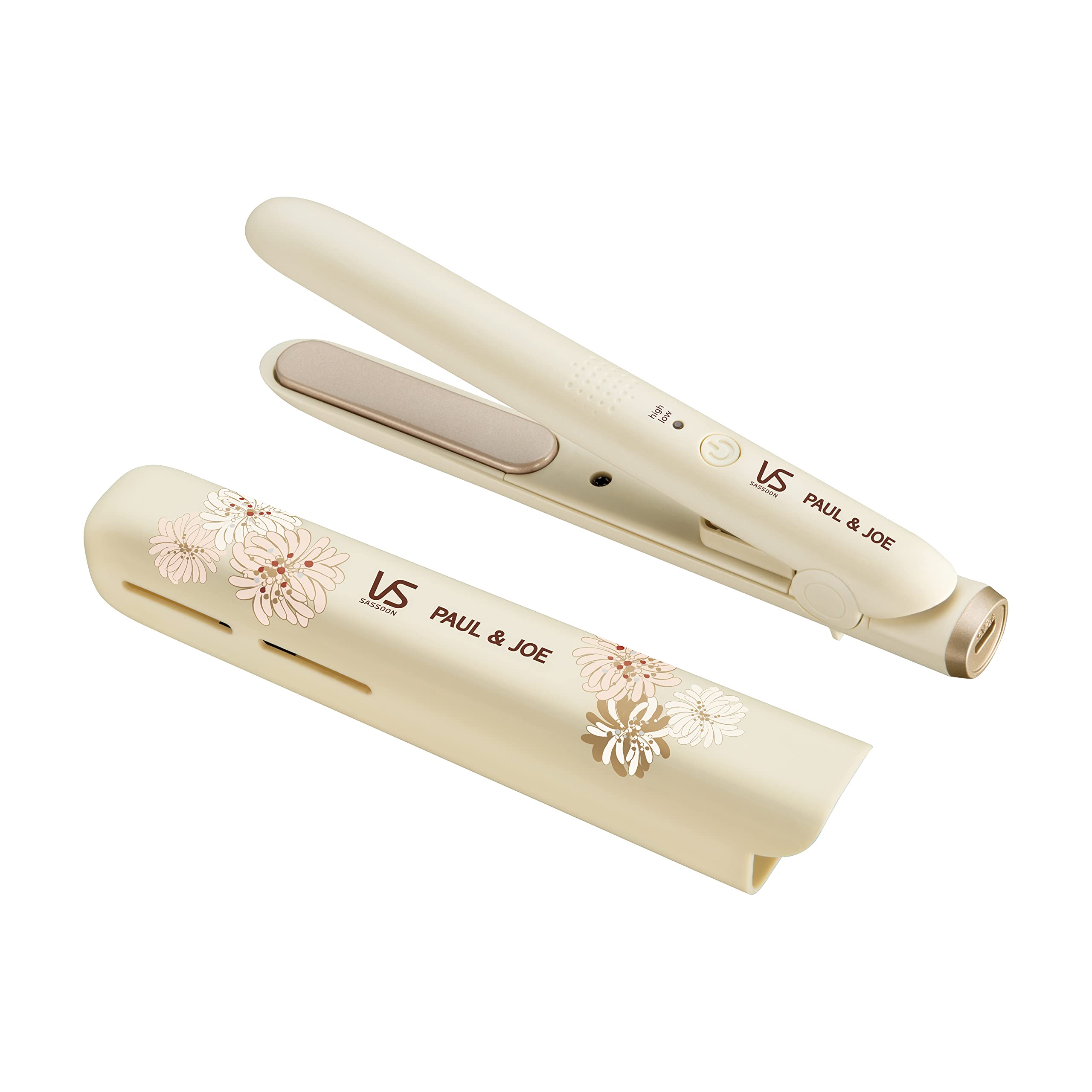 ヴィダルサスーン ヘアアイロン モバイルストレートアイロン USB給電式 海外対応 2段階温度調節 ポーチ付き