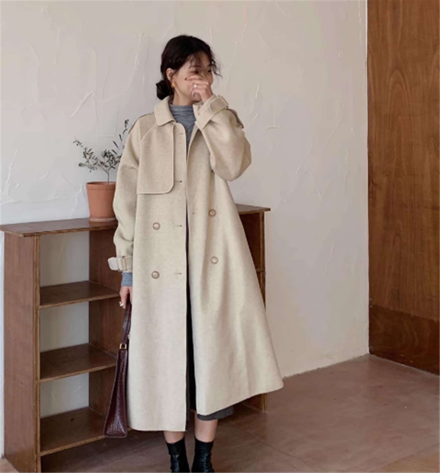 アウター コート トレンチ ミドル丈 ロング丈 長袖 ベルト 前開き 大人可愛い きれいめ シンプル カジュアル 大人 上品 おしゃれ レトロ 大人女子 こなれ感 ガーリー エレガント 主役級 存在感