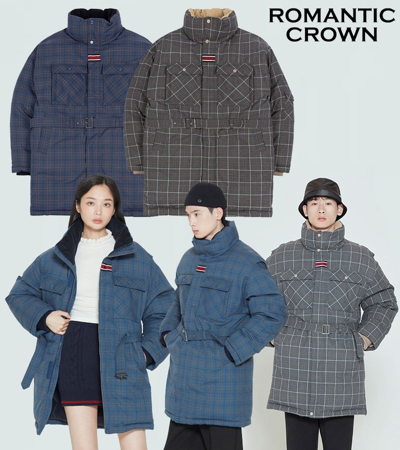 RMTC 正規品 ダウン JK Unisex CHESTERFIELD CHECK PARKA 2色