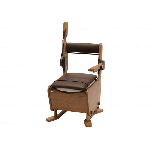 パナソニックエイジフリー 家具調トイレ座楽はねあげ ミディアムブラウン 脱臭プラスチック PN-L23416MB メーカー直送