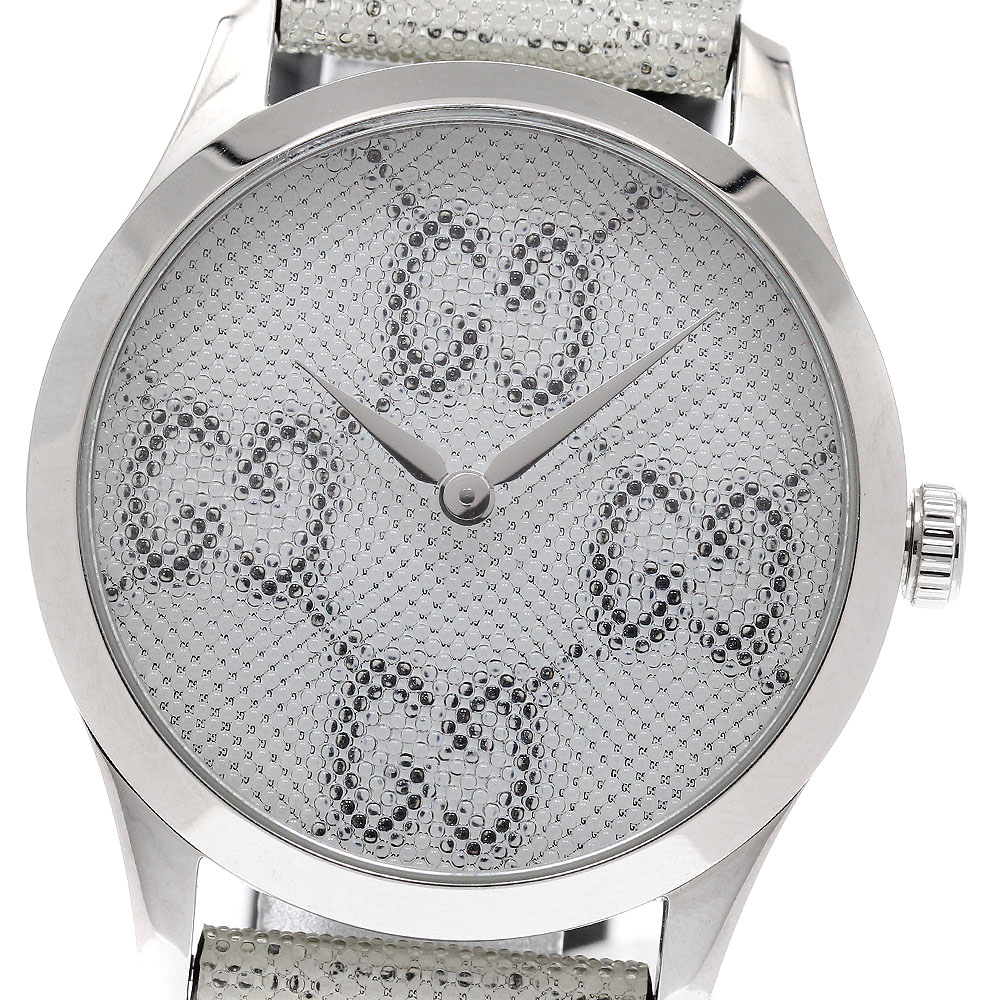 グッチ GUCCI 126.4/YA1264058 Gタイムレス ホログラム クォーツ メンズ _935184【中古】