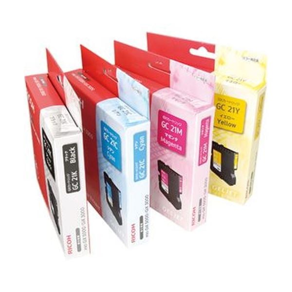 （まとめ）リコー GXカートリッジ GC21K ブラック Mサイズ 515627 1個[x3セット]