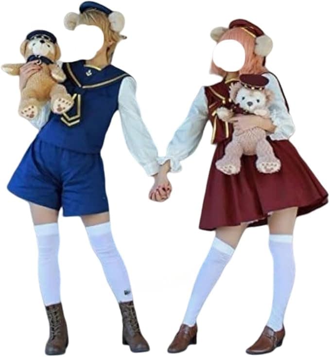 耳尻尾付シェリーメイ+ダッフィー/ハロウィーン/ディズニーコスプレコスプレ衣装2