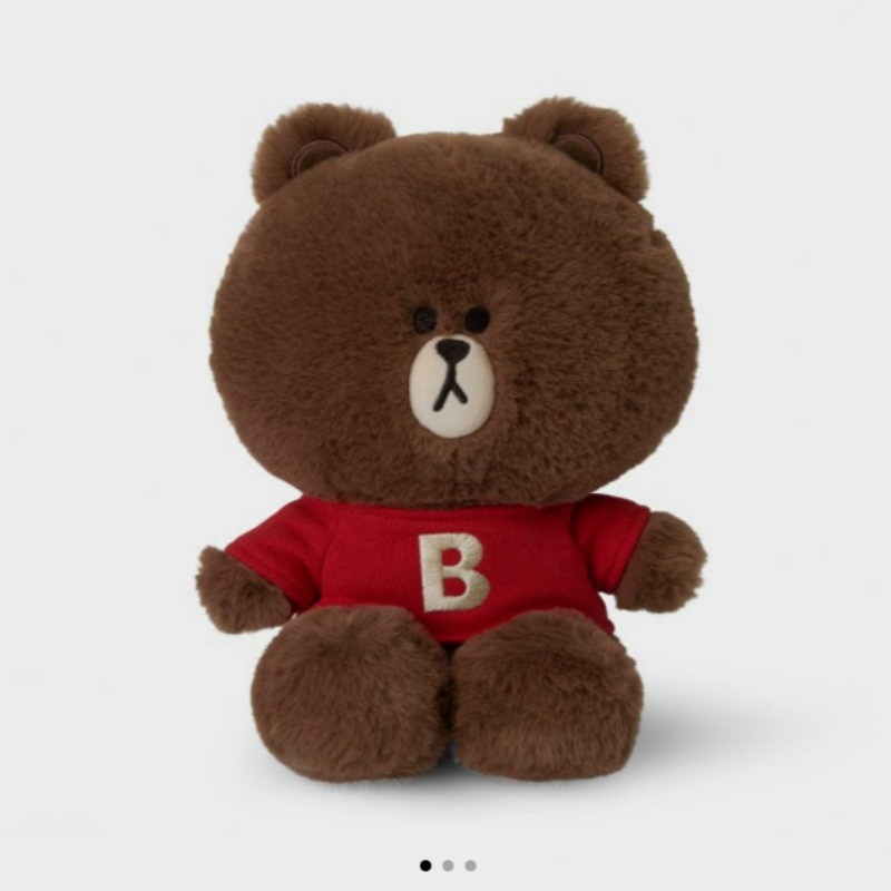 ブラウン ベーシック エディション 中型 シーティング ぬいぐるみ