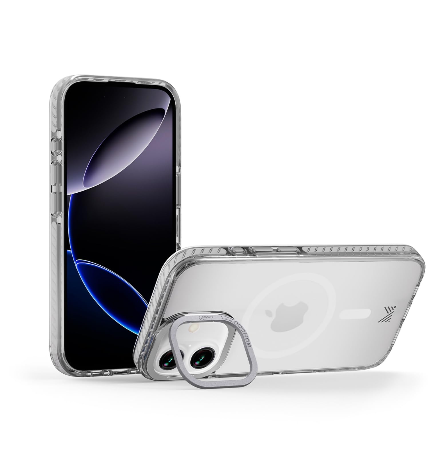 【MONOCOZZI】 iPhone 17 対応 ケース クリア MagSafe 対応 スタンド 付き 耐衝撃 スマホケース マグセーフ リング 透明 頑丈 携帯ケース [ iPhone17 アイフォ