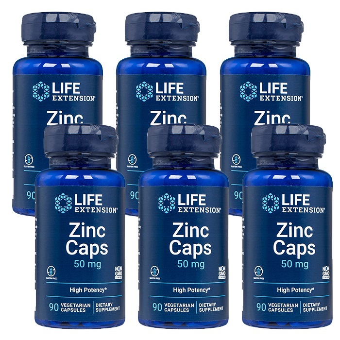 ジンクハイポテンシー 50mg 90錠 6本 ライフエクステンション LE 海外直送 ヤマト国際便