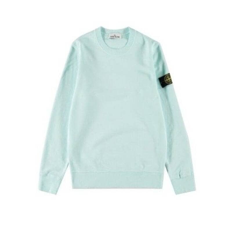 ストーンアイランド ワッペン付き メンズ クルーネックTシャツ ライトグリーン 751563020 V0052 [国内配送]