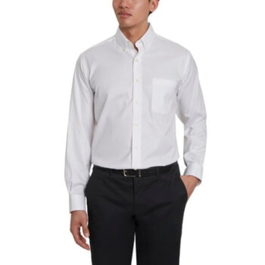 【倉庫直送】　カークランドシグネチャー メンズ ドレスシャツ ホワイト 4,998円
