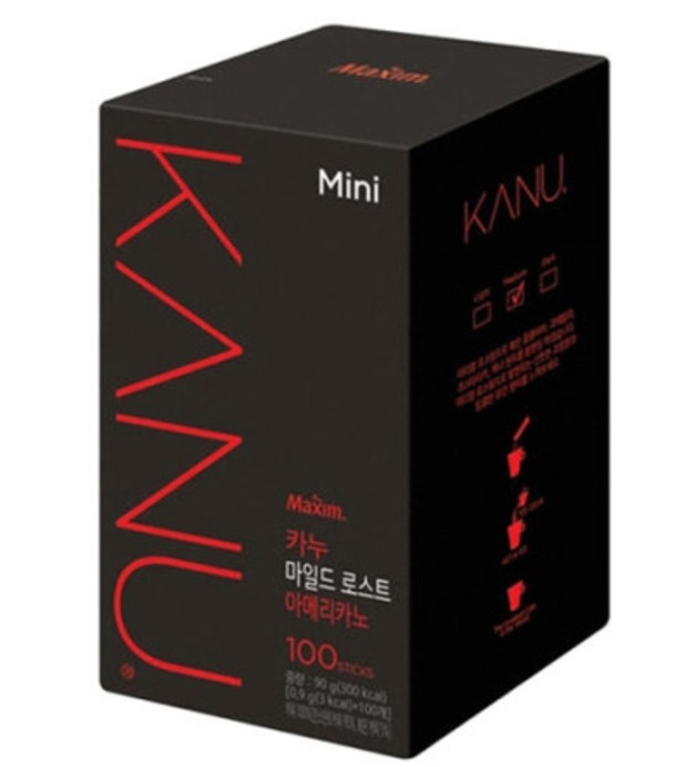 韓国インスタントコーヒーカヌー ミニマイルド ロースト アメリカーノ 100T