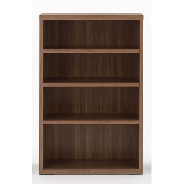 フナモコ リビングシェルフ (幅74.3×高さ113.8cm) リアルウォールナット LFD-74(完成品) 日本製