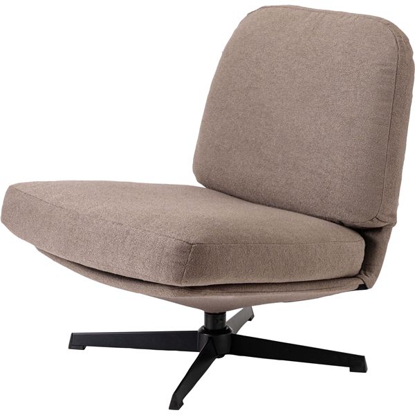 ラウンジチェア グレージュ （約W64×D82×H75×SH38cm） 組立式 14,432円