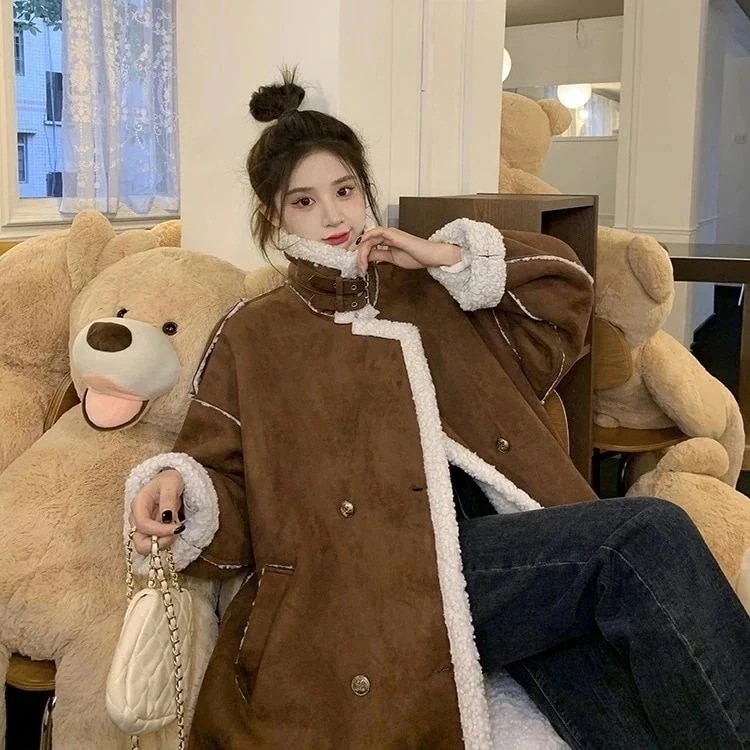 フェイクムートンコート ウールボアコート ムートンコート ボアコート ウールコート 裏ボア コート ジャケット アウター レディース 冬