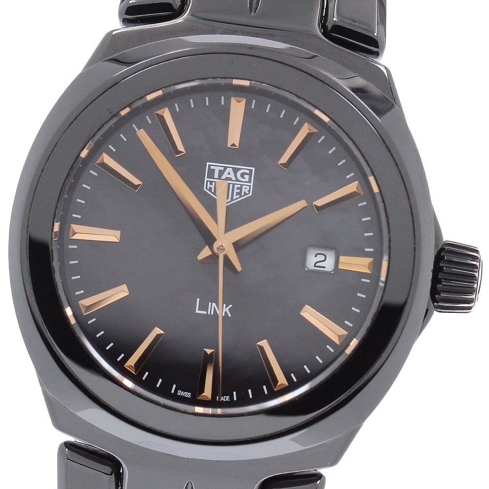 タグホイヤー TAG HEUER WBC1392.BH0744 リンク デイト クォーツ レディース 極美品 保証書付き_960156【中古】