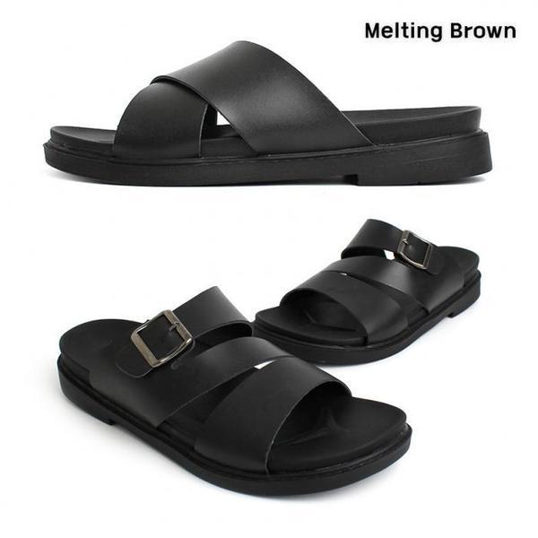 男性カジュアル牛革スリッパ オフィスシューズ 2TYPE 7,562円