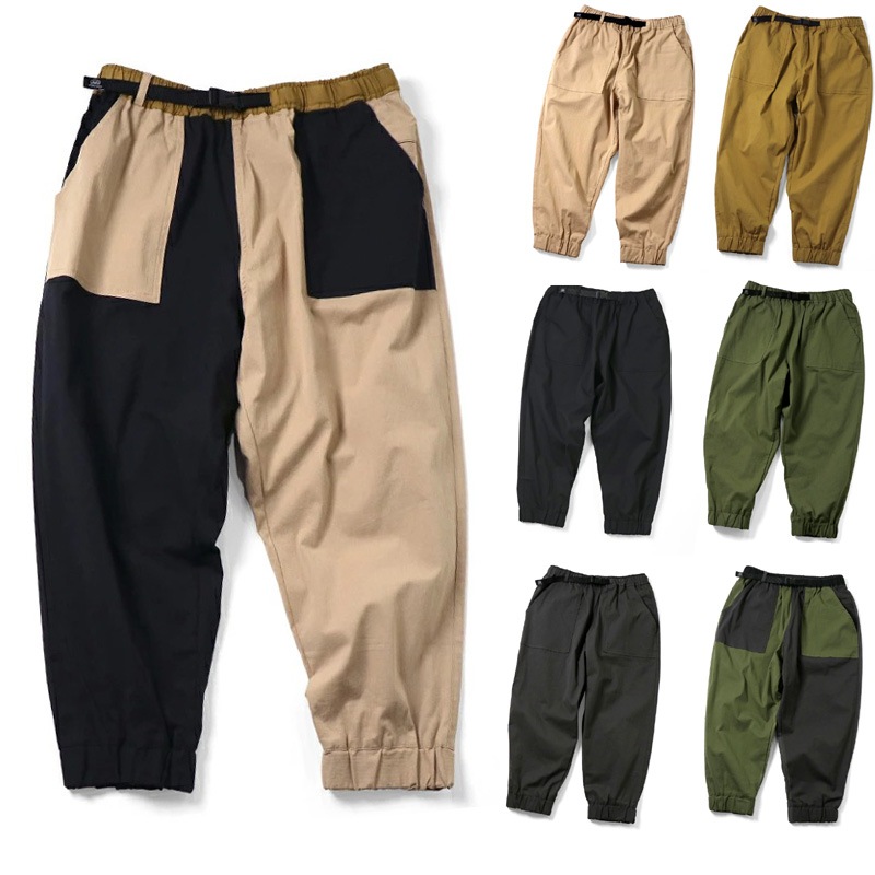 gym master ストレッチヘリンボーンクロップドパンツ G321760