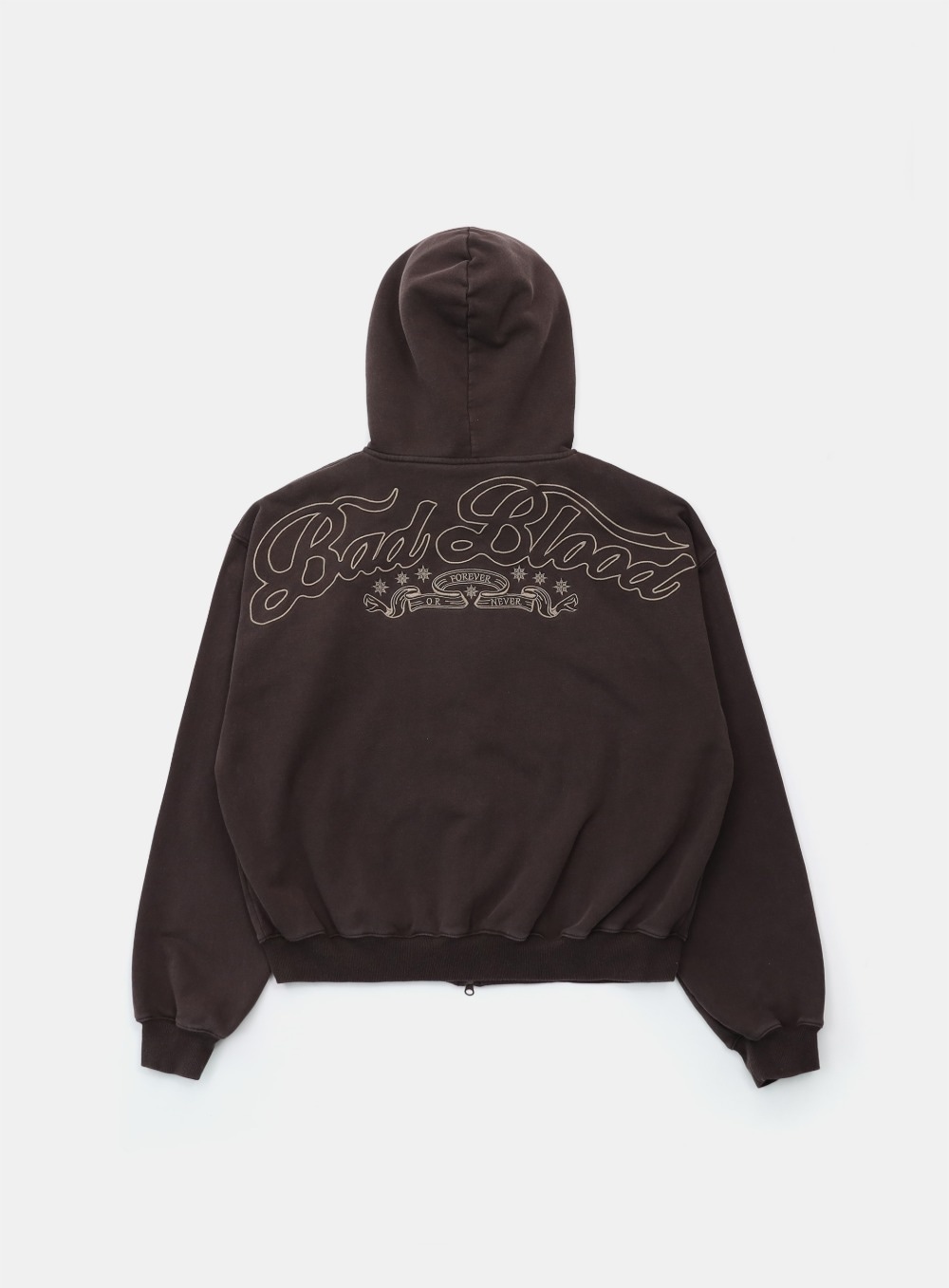 【BADBLOOD】 MYSTIC CAPSULE HOODED ZIP-UP : BROWN