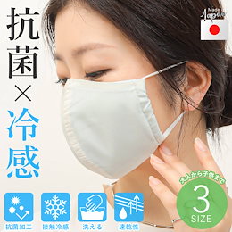 夏用 マスク 清潔抗菌 × 接触冷感 ひんやりクール生地 夏 涼しい 高機能マスク 日本製 洗える 布マスク 夏用 マスク ルミフレッシュ ゼロクール 3D 立体構造 100回洗濯OK