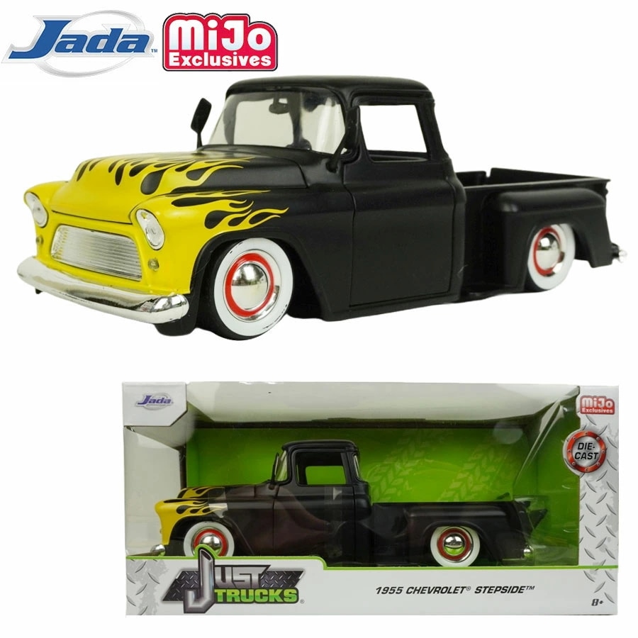 ダイキャスト 1/24 箱入り ミニカーJADA MIJO 1955 CHEVROLET STEPSIDEジャダ ミホ・エクスクルーシブズ シボレー ステップサイド ピックアップトラ