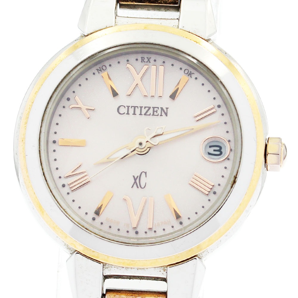 シチズン CITIZEN クロスシー ソーラー電波 レディース _868132【中古】
